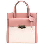 Michael Kors Cece Small Pink Pvc North South Flap Tote Crossbody Bag Purse 3