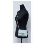 Michael Kors Cece Small Sea Green Signature Pvc Convertible Flap Crossbody Bag