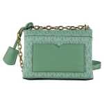 Michael Kors Cece Small Sea Green Signature Pvc Convertible Flap Crossbody Bag 4