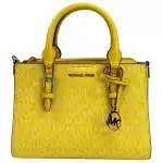 Michael Kors Charlotte 3 In 1 Satchel Bag Crossbody Golden Yellow