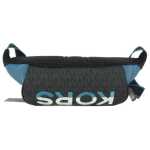 Michael Kors Cooper Large Blue Multi Leather Embroidered Logo Utility Belt Bag