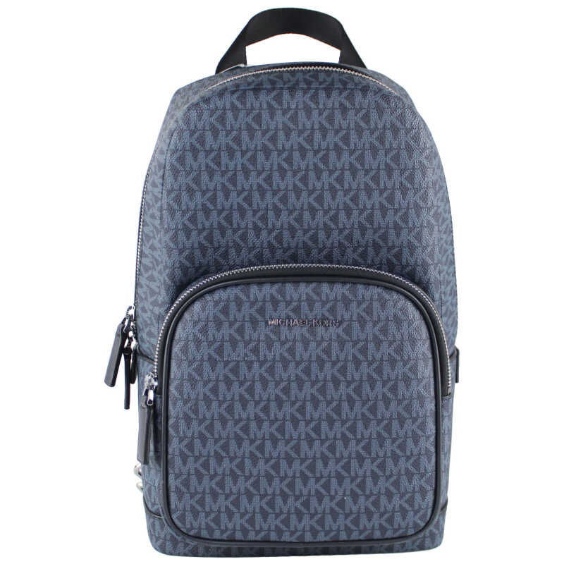 Michael Kors Cooper Medium Navy Signature PVC Sling Backpack, theFeinheit
