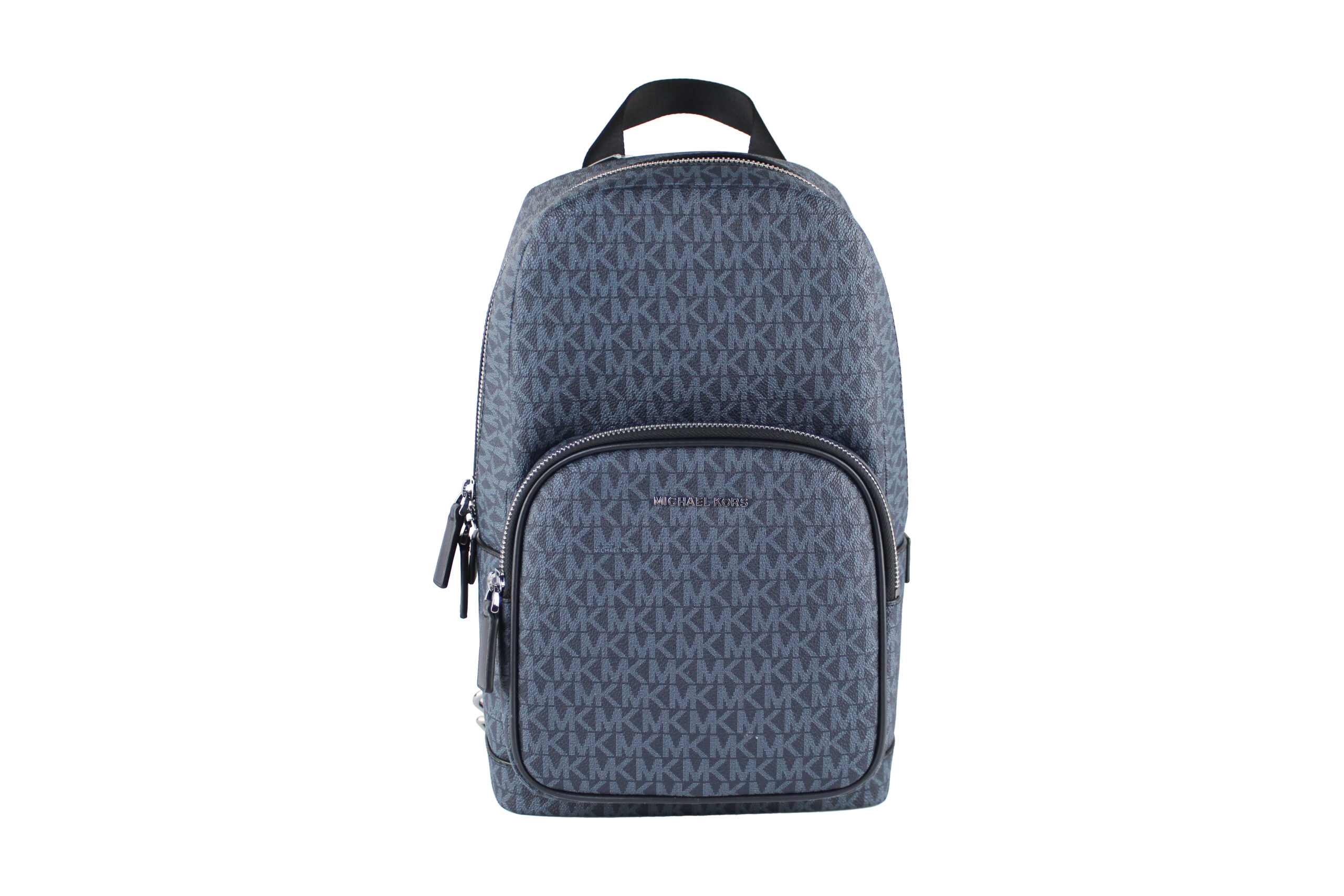 Michael Kors Cooper Medium Navy Signature Pvc Sling Backpack