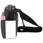 Michael Kors Cooper Small Black Pink Signature Pvc Utility Crossbody Bag