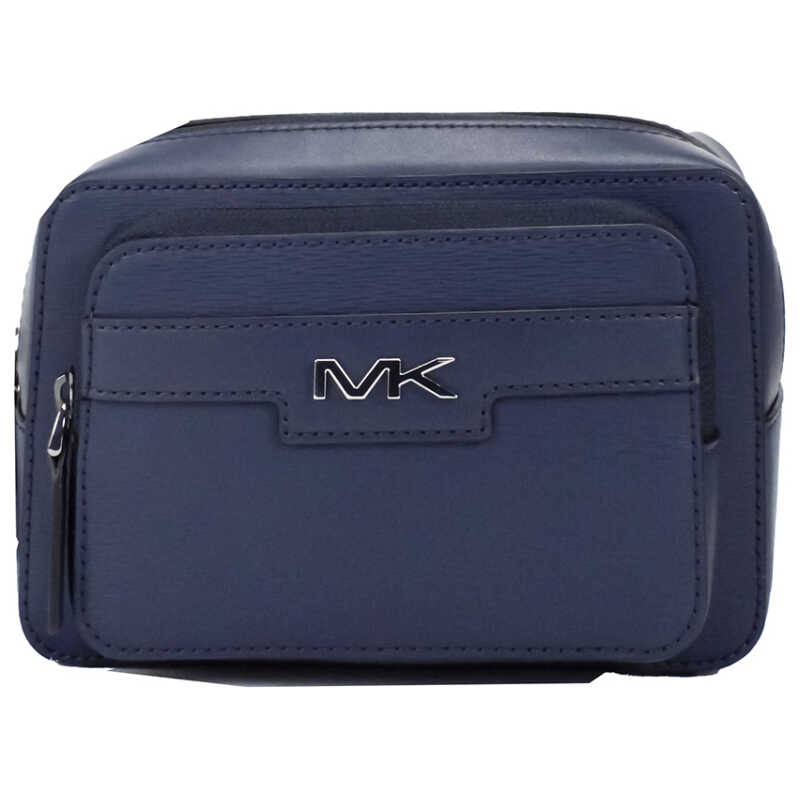 Michael Kors Cooper Small Navy Blue Smooth Leather Double Zip Belt Bag, theFeinheit