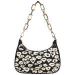 Michael Kors Cora Medium Heart Print Pvc Zip Pouchette Crossbody Bag 3