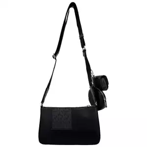 Michael Kors Crossbody Tech Attachment Bag Purse Black 2