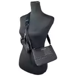 Michael Kors Crossbody Tech Attachment Bag Purse Black 3