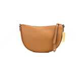 Michael Kors Dover Small Luggage Pebbled Leather Half Moon Crossbody Bag Purse 2