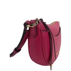 Michael Kors Dover Small Pink Half Moon Crossbody Bag Purse