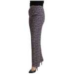 Michael Kors Elegant High Waist Straight Black Trousers
