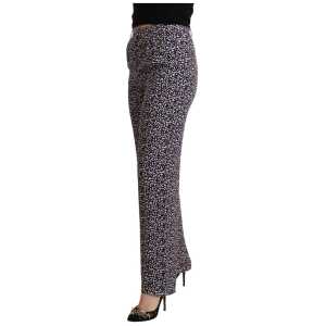 Michael Kors Elegant High Waist Straight Black Trousers