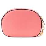 Michael Kors Jet Set Glam Tea Rose Leather Oval Crossbody Handbag Purse