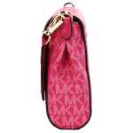 Michael Kors Jet Set Medium Electric Pink Convertible Pouchette Crossbody Bag