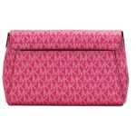 Michael Kors Jet Set Medium Electric Pink Convertible Pouchette Crossbody Bag 2