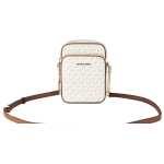 Michael Kors Jet Set Medium Vanilla Pvc North South Chain Crossbody Handbag