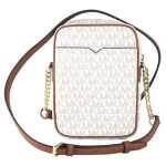 Michael Kors Jet Set Medium Vanilla Pvc North South Chain Crossbody Handbag 2