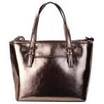Michael Kors Jet Set Primrose Metallic Xs Carryall Top Zip Tote Bag Purse 2