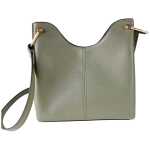 Michael Kors Joan Large Perforated Suede Leather Slouchy Messenger Handbag Army Green