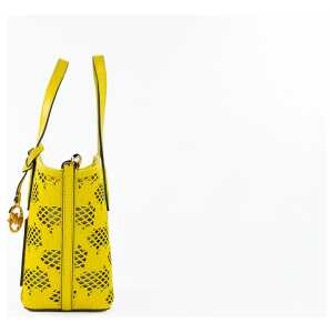 Michael Kors Kimber Small Daffodil Leather 2 In 1 Zip Tote Messenger Bag Purse