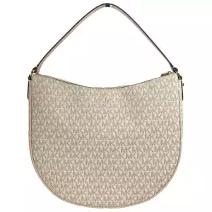 Michael Kors Large Dover Half Moon Crossbody Bag Purse Powder Blush Multi
