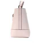 Michael Kors Mercer Small Powder Blush Pebble Leather Bucket Crossbody Bag Purse