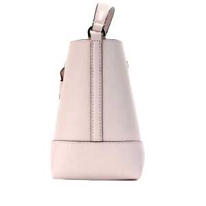 Michael Kors Mercer Small Powder Blush Pebble Leather Bucket Crossbody Bag Purse