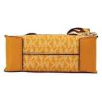 Michael Kors Mercer Xs Honeycomb Gold Signature Pvc North South Shopper Crossbody Bag 3