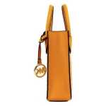 Michael Kors Mercer Xs Honeycomb Gold Signature Pvc North South Shopper Crossbody Bag 4