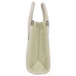Michael Kors Mirella Small Powder Blush Canvas Shopper Crossbody Handbag Purse 2