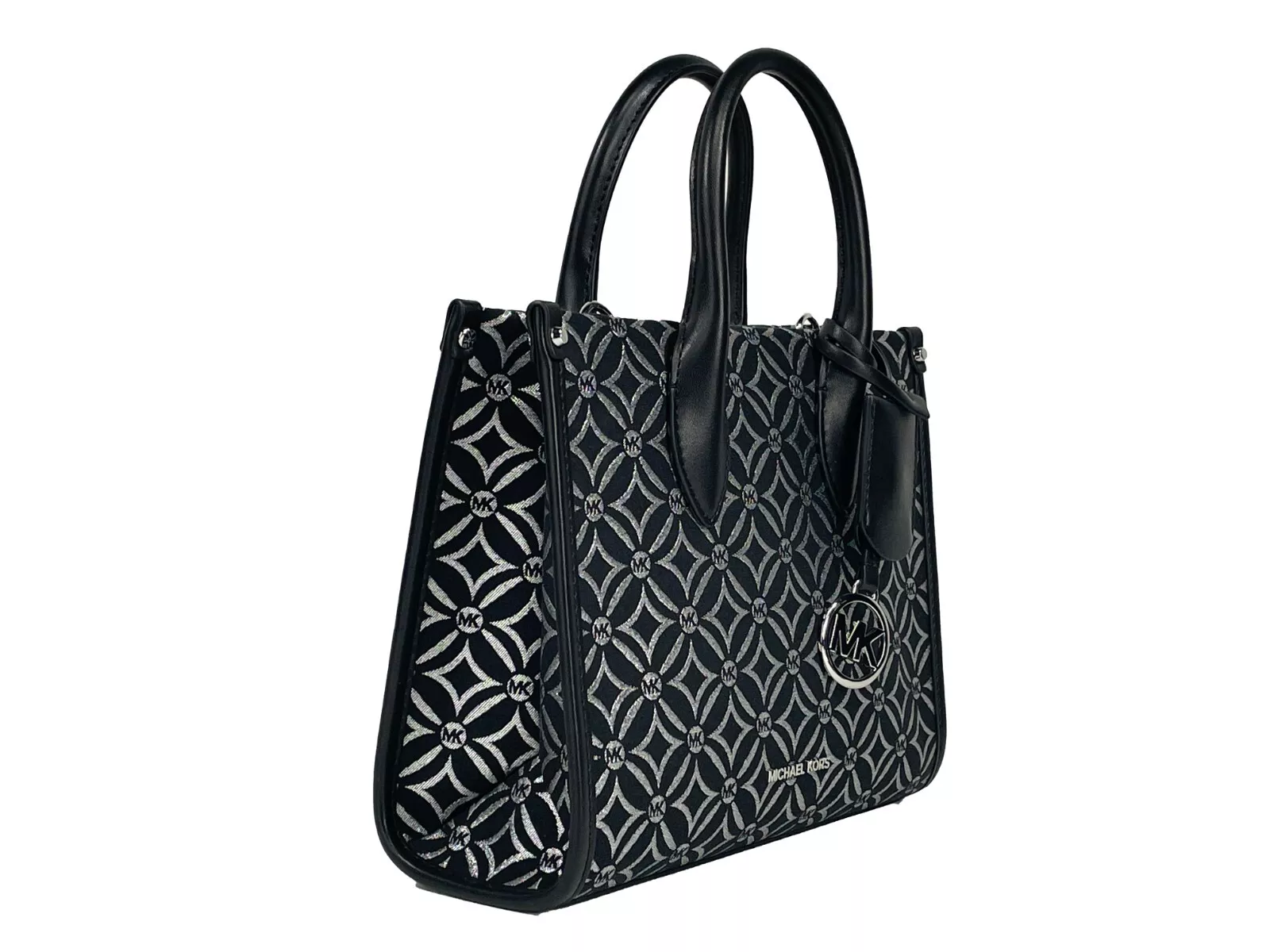 Michael Kors Mirella Small Top Zip Crossbody Tote Bag Black 2