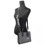 Michael Kors Mirella Small Top Zip Crossbody Tote Bag Black 3