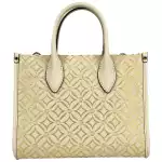 Michael Kors Mirella Small Top Zip Crossbody Tote Bag Creme 4
