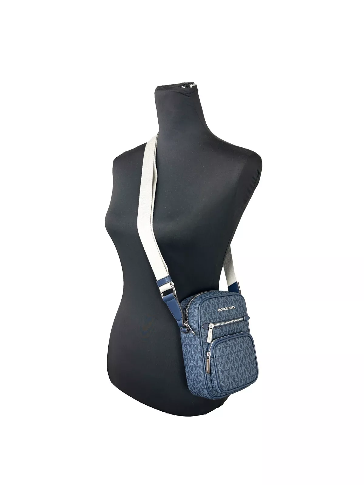 Michael Kors North South Medium Crossbody Bag Navy Blue 2
