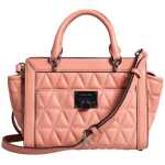 Michael Kors Peach Quilted Leather Logo Crossbody Vivianne Messenger Bag 2