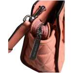 Michael Kors Peach Quilted Leather Logo Crossbody Vivianne Messenger Bag 7