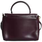 Michael Kors Purple Leather Logo Plaque Crossbody Mindy Satchel Bag 4