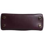 Michael Kors Purple Leather Logo Plaque Crossbody Mindy Satchel Bag 5