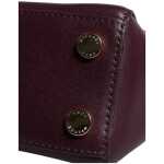 Michael Kors Purple Leather Logo Plaque Crossbody Mindy Satchel Bag 6