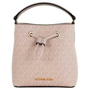Michael Kors Suri Small Dark Powder Blush Signature Pvc Bucket Crossbody Handbag 2
