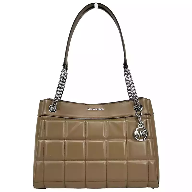 Michael Kors Susan Medium Chain Shoulder Tote Bag Driftwood, theFeinheit