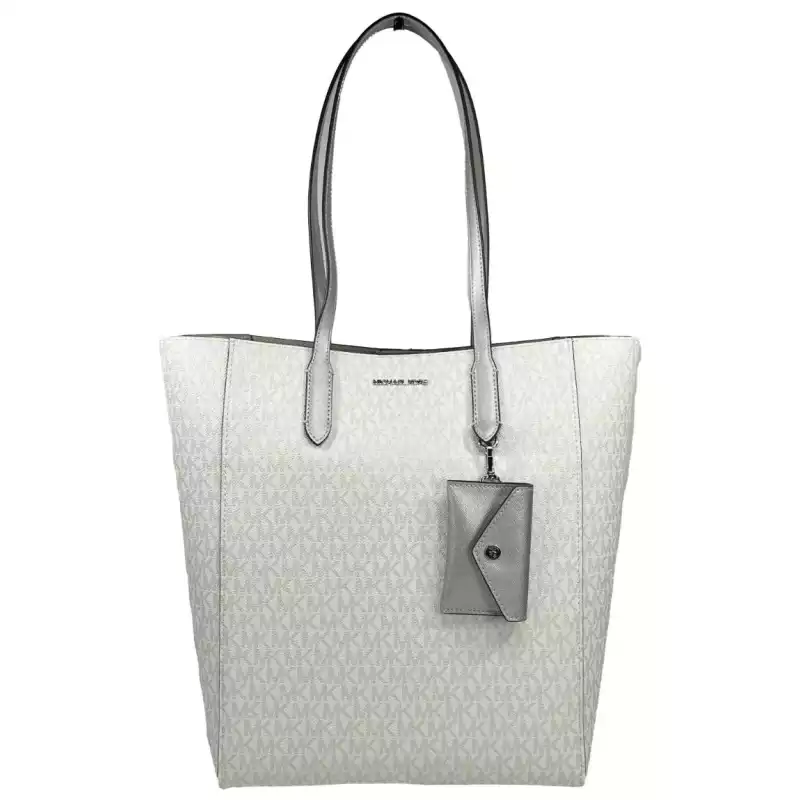 Michael Kors Vincent With Card Case Large Tote Purse Bag Silver, theFeinheit
