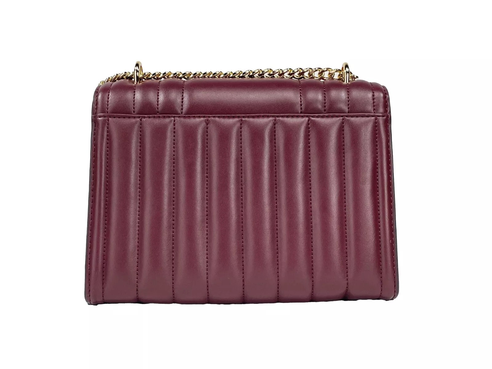 Michael Kors Whitney Medium Chain Shoulder Flap Crossbody Oxblood 2