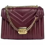 Michael Kors Whitney Medium Chain Shoulder Flap Crossbody Oxblood 3