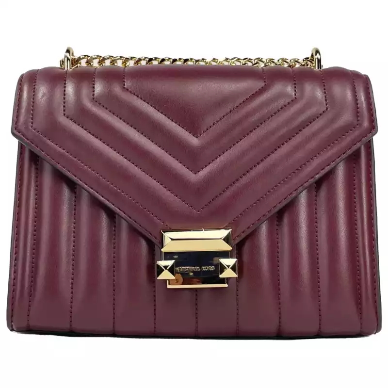Michael Kors Whitney Medium Chain Shoulder Flap Crossbody Oxblood, theFeinheit