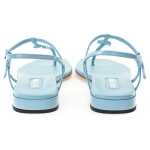 Miu Miu Blue Patent Leather Flip Flop Sandal 2