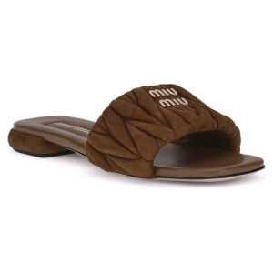 Miu Miu Matelasse Nappa Leather Sandals 2
