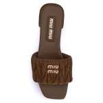 Miu Miu Matelasse Nappa Leather Sandals 4