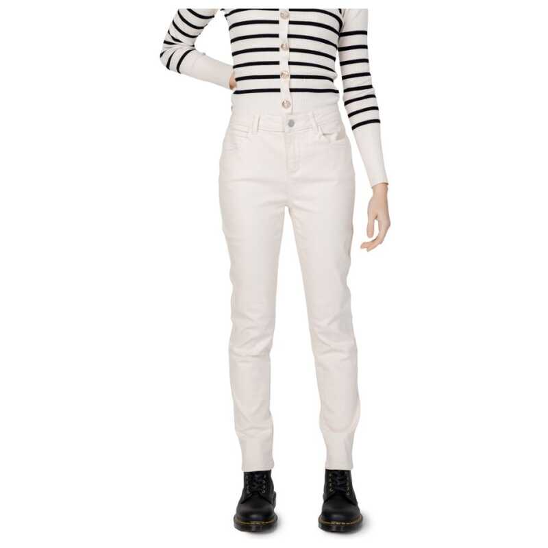 Morgan De Toi Beige Cotton Pant, theFeinheit