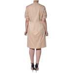 Moschino Beige Cotton Short Sleeve Knee Length Dress 4
